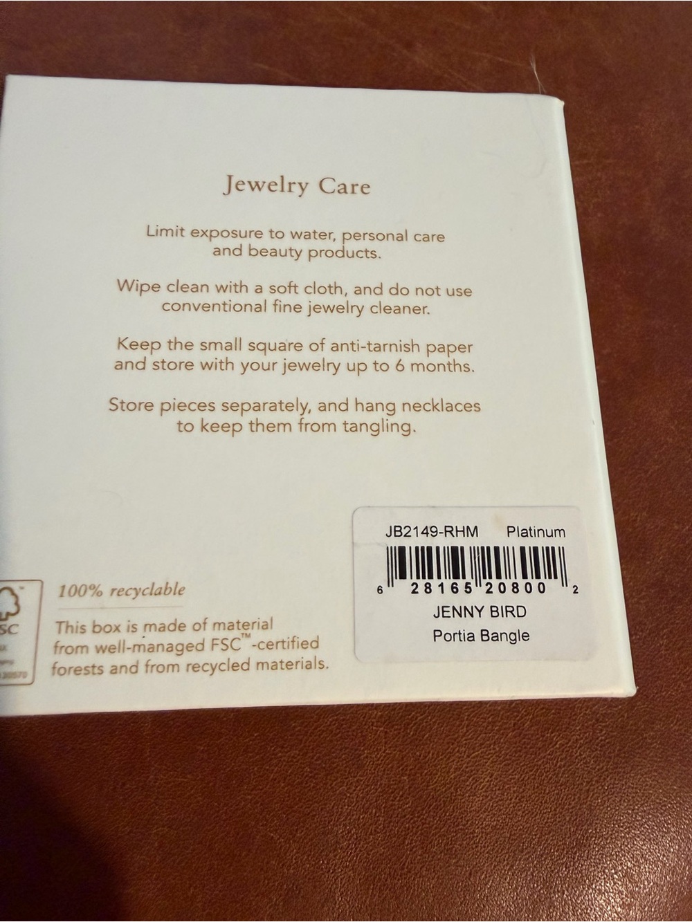 NWT Jenny Bird Portia Bangle Bracelet Silver - Picture 9 of 10